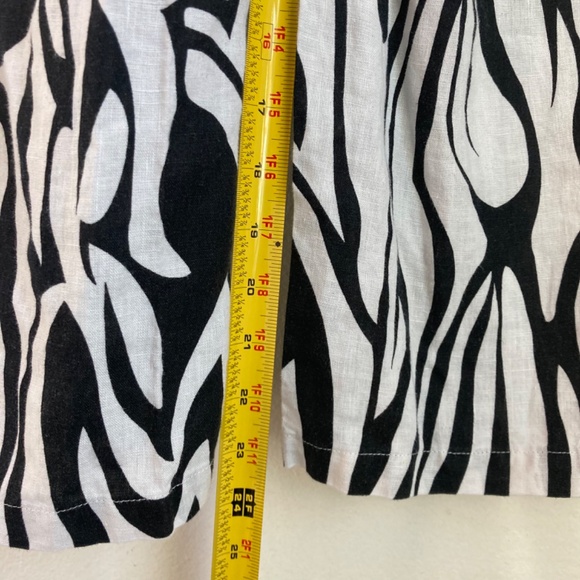 Tahari 100% linen wide leg pants - Picture 4 of 6